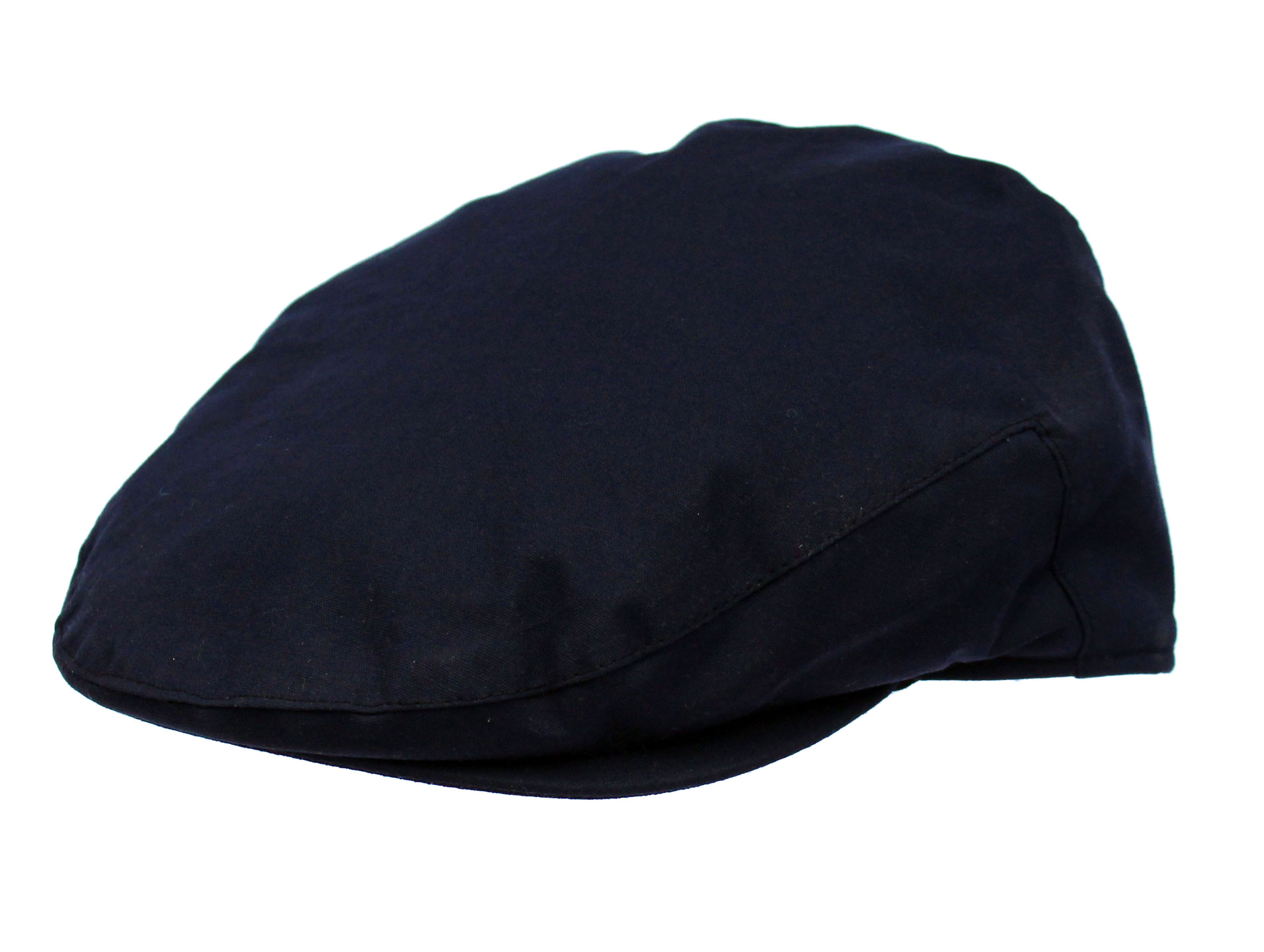Navy Kent Wax Flat Cap - Denton Hats