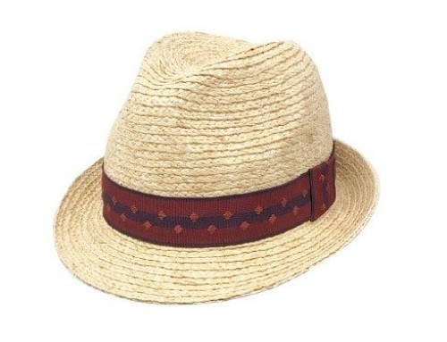 Cuba Straw Hat with Maroon Band